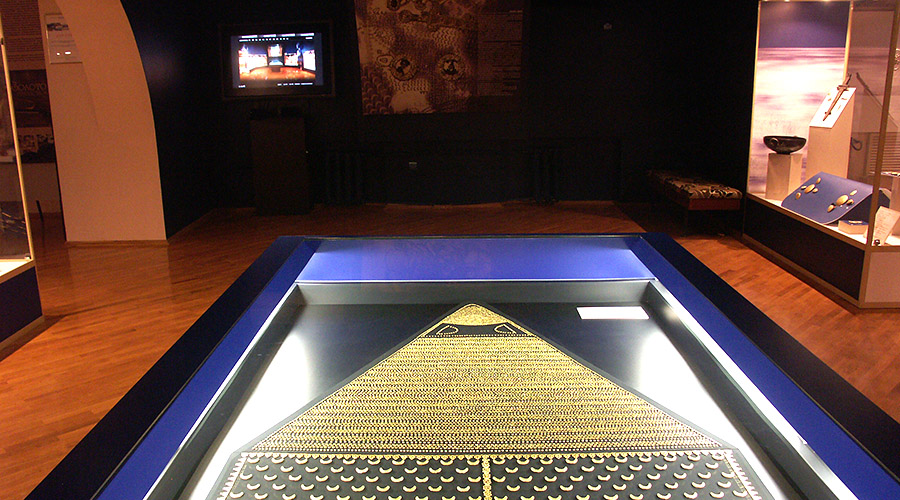 Витрина для золотой конской попоны, Азовский музей заповедник